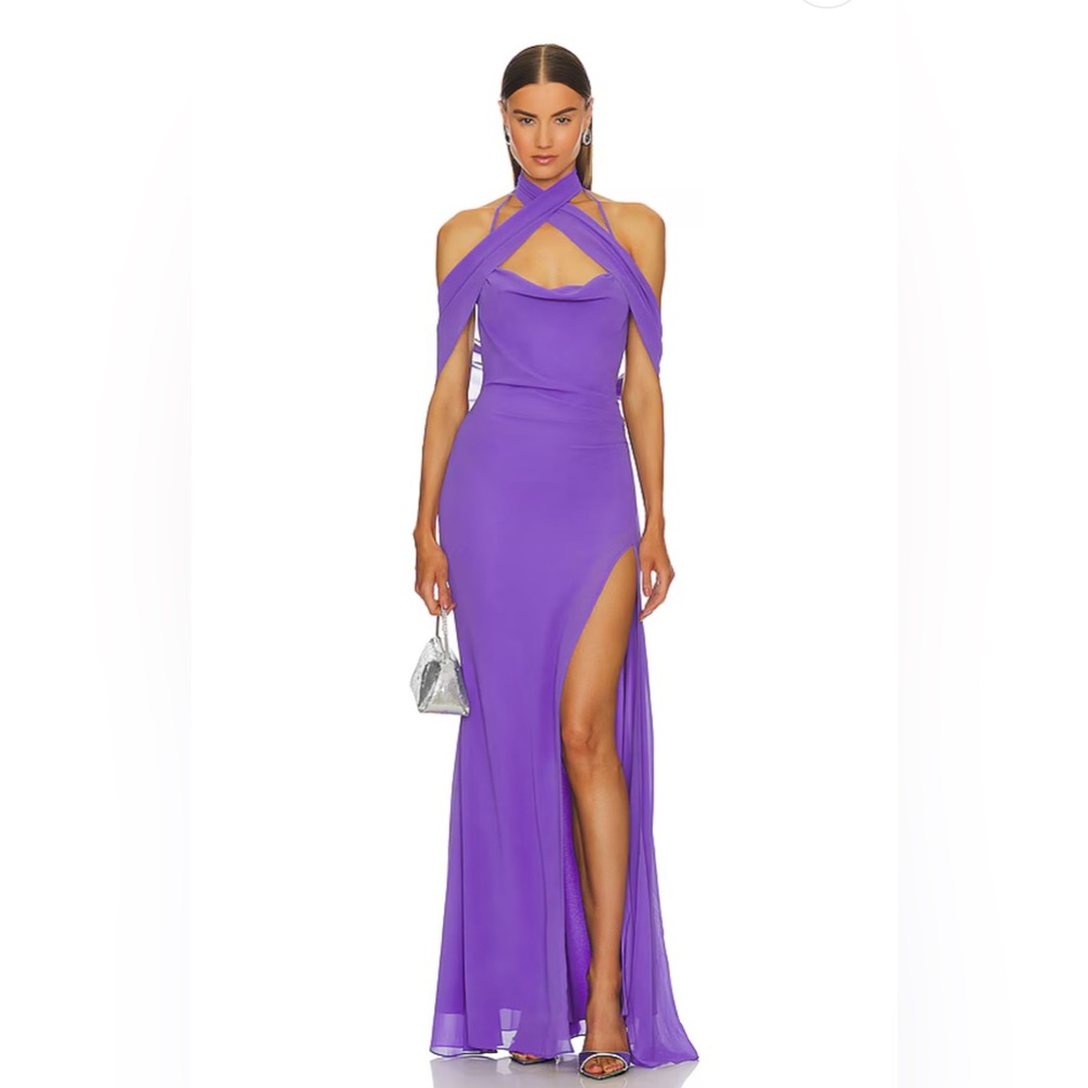 REVOLVE Hanwi Gown in Purple by Michael Costello
